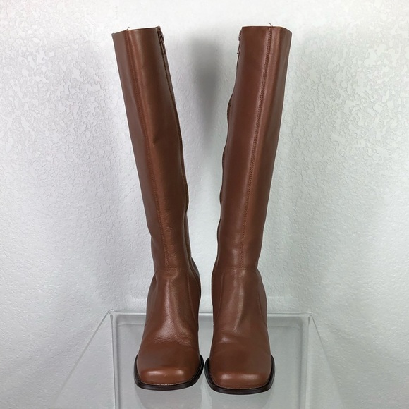 Colin Stuart Leather Square Toe Boots - Picture 2 of 15